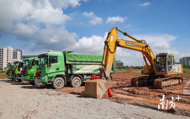 AIOT智慧办公物联华南区域总部开工现场。 南方+ 叶志文 拍摄
