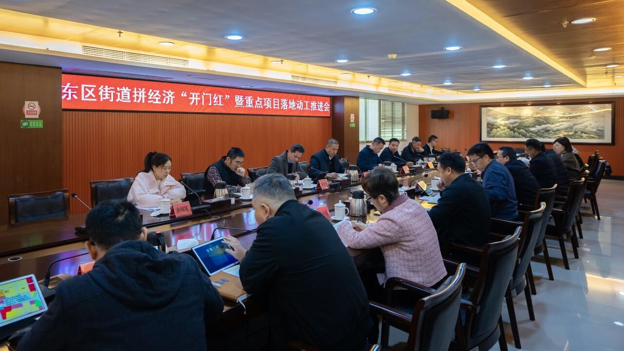 东区街道召开拼经济“开门红”暨重点项目落地动工推进会